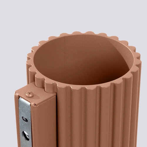 Moderní nástěnné svítidlo AURA kávové hliníkové do obýváku a ložnice 12 cm