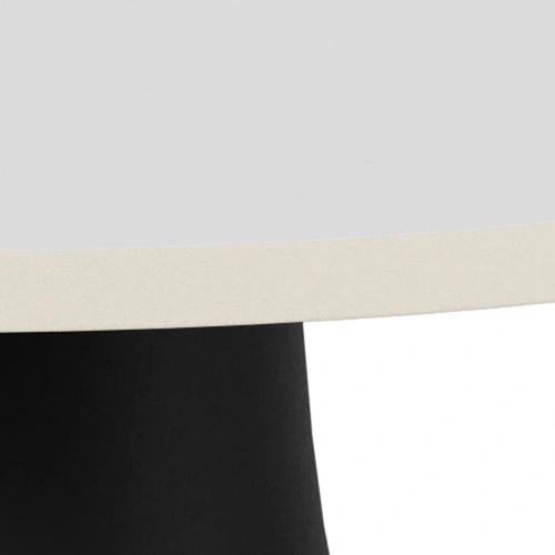 Konferenční stolek Santorini 45 cm bílý kulatý moderní do obýváku