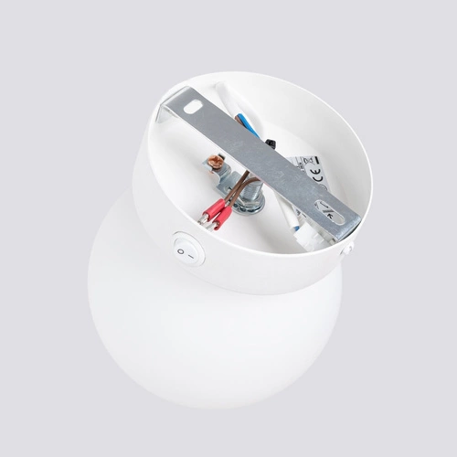 Nástěnné svítidlo YOLI 1 bílé moderní do obýváku a ložnice sklo SOLLUX LIGHTING