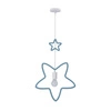 Jednoduchá ss 1x20W E27 iq kids závěsná lampa modrá