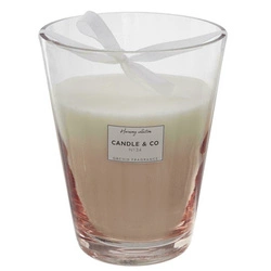 Vonná svíčka orchidej ve skleněné béžové dekorativní váze Intesi 23 cm