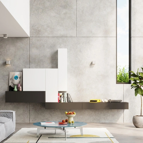 Moderní šedé nástěnné svítidlo PIXAR Sollux Lighting hliníkové do obýváku a ložnice