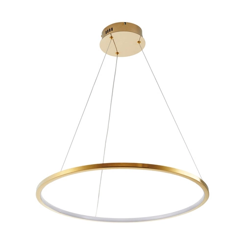 Moderní zlaté LED stropní svítidlo CIRCLE SLIM 60 cm do obýváku a nad stůl