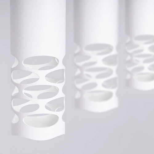 Moderní závěsné svítidlo LIRO 3L bílé kovové do obýváku a kuchyně SOLLUX LIGHTING