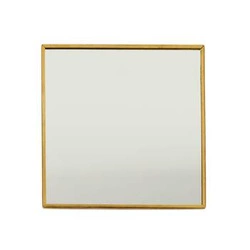 Intesi glamour zrcadlový šperkovnicový organizér zlatý čtvercový 10x10 cm