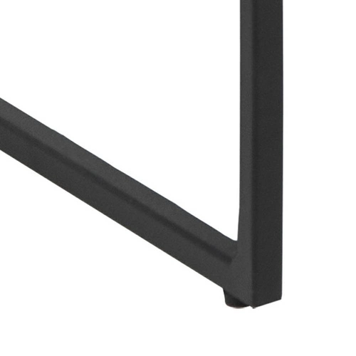 Konferenční stolek Infinity černý čtvercový 80x80 moderní industriální do obýváku Intesi