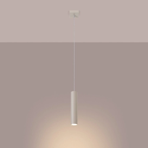 Závěsné loftové svítidlo Lagos béžové, nastavitelné do obýváku a kuchyně, stropní, 1x světlo