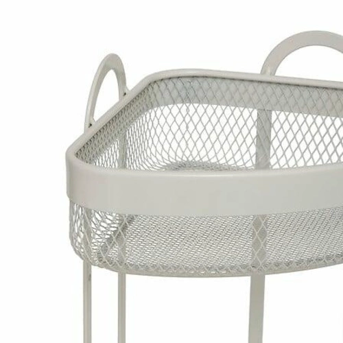 Rohová dvoupatrová police Mayaj béžová