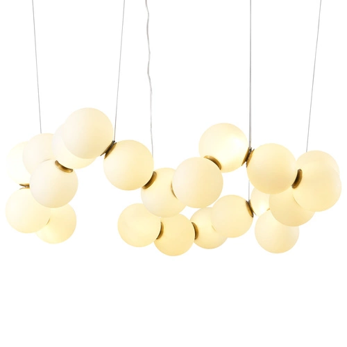 Závěsné LED svítidlo koule CORALLI-80 bílé moderní do obýváku a nad stůl 80 cm