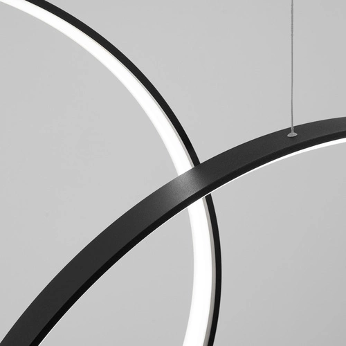 Závěsné LED svítidlo RIO 5 černé do obýváku a jídelny moderní 5bodové Thoro