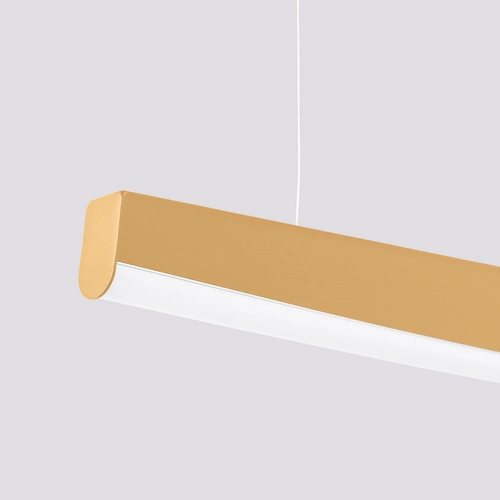 Moderní závěsné LED svítidlo JORUN 150 zlaté, nastavitelné do obýváku nebo nad stůl