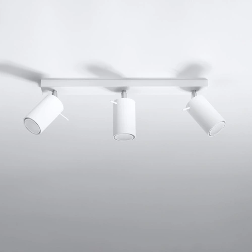 Stropní svítidlo bílé moderní RING 3L Sollux do obýváku kuchyně ložnice loftové