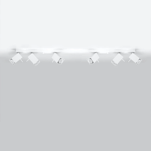 Stropní svítidlo MERIDA 6L bílá moderní kovová do obýváku a kuchyně Sollux