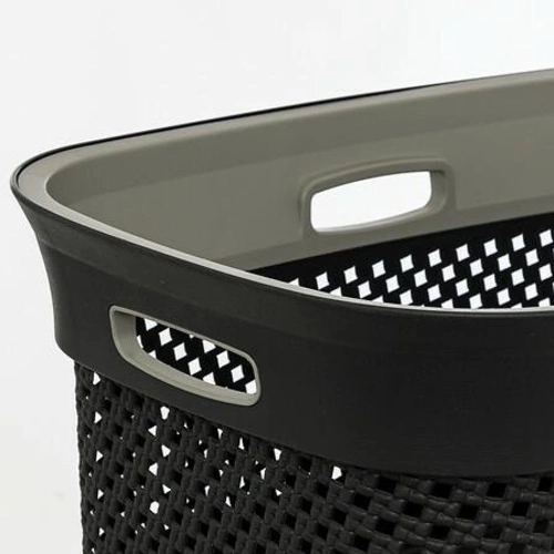 Koš na prádlo Purl 45l tmavě šedý