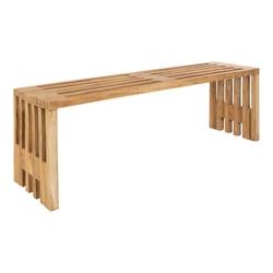 Lavička Benidorm 140 cm přírodní teak