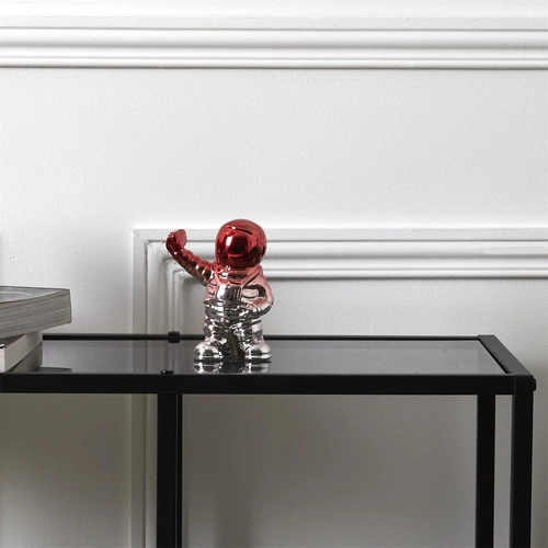 Keramická dekorativní figurka Astronaut červený Intesi moderní do obýváku jako dárek