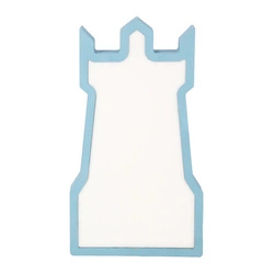 Dětská noční LED lampička Tower modrá moderní dekorativní MDF 28,5 cm