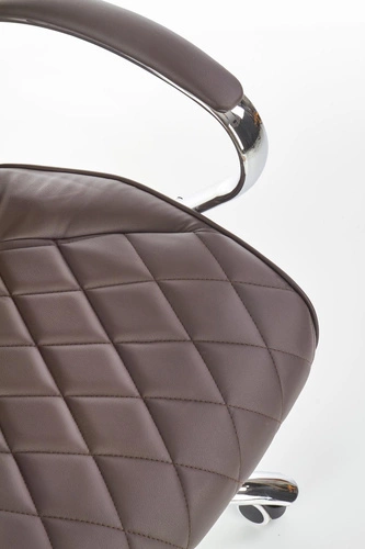 Ergonomická kancelářská židle Hatal Intesi otočná kožená hnědá moderní do kanceláře