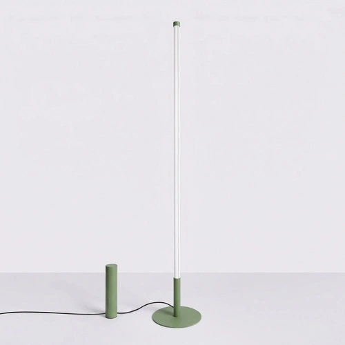 TRANG moderní LED stojací lampa do obývacího pokoje šalvějová 3000K