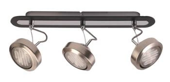 Stropní svítidlo Earth moderní hnědé 3bodové nastavitelné do obýváku a ložnice