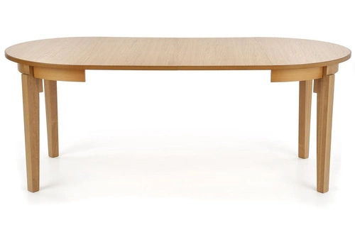 Rozkládací kulatý jídelní stůl Baros 100-200 cm moderní medový dub Intesi