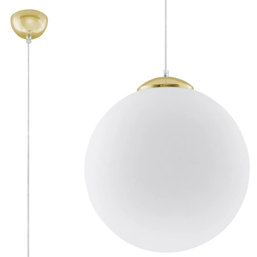 Zlatá závěsná lampa UGO 40