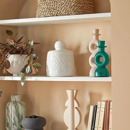 Sada 2 svícnů Mala béžová/zelená