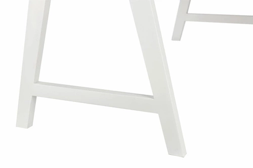 Psací stůl Malmo bílý skandinávský s prostornou deskou Intesi 123 cm