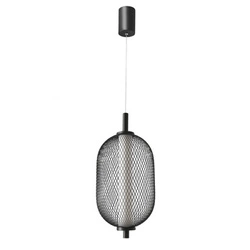 Závěsné svítidlo PUMA 15cm černé 10W LED 3000K bílý difuzor