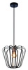 Měděná závěsná lampa Jonas 1x40W E27 stínidlo černé