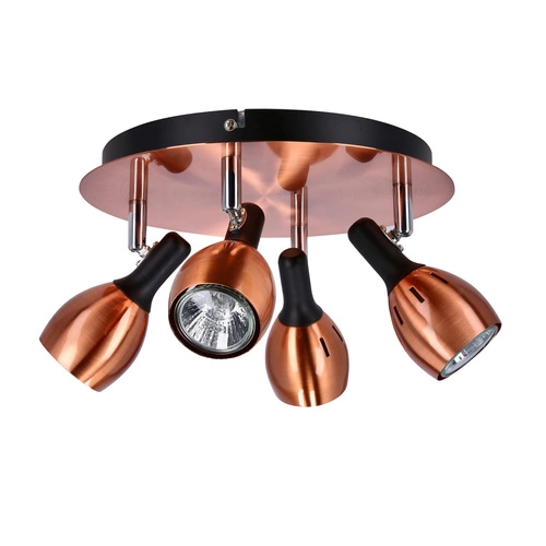 Stropní svítidlo Cross moderní měděné kovové nastavitelné do obýváku a kuchyně 35 cm