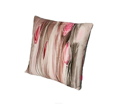 Dekorační sametový polštář Tulipe Intesi antialergický do obýváku a ložnice 40x40