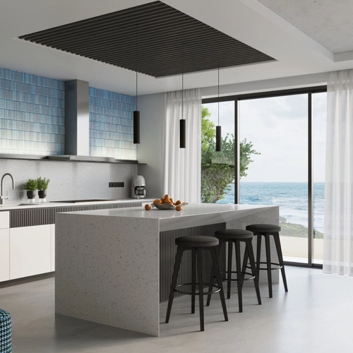 Stropní svítidlo KARBON 60 černé moderní hliníkové do obýváku a ložnice SOLLUX