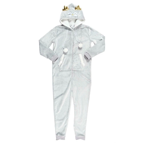 Onesie Owl šedý overal velikost L