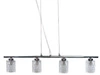 Závěsná lampa Berta # # 4x40W G9 chrom