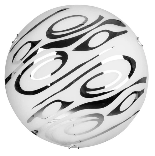 Stropní svítidlo bílé kulaté skleněné glamour Edgar 40 do ložnice a koupelny CANDELLUX