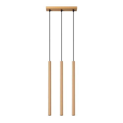 Zlatá závěsná lampa PASTELO 3L