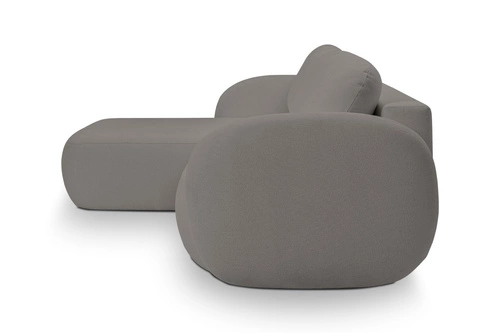 Rohová sedačka Salby rozkládací vlevo šedá Sicuro 75