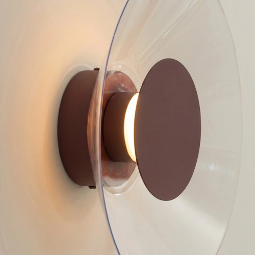 Nástěnné LED svítidlo ASTRO hnědé moderní do obývacího pokoje 28 cm