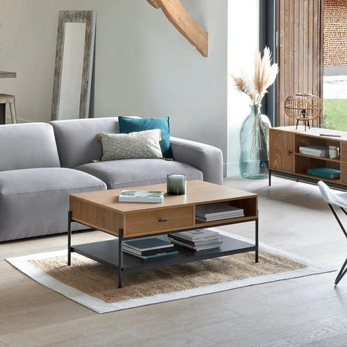 Boho koberec Maguire 170x120 přírodní/bílý z juty a bavlny do obýváku snadno čistitelný Atmosphera