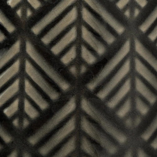 Keramická noční lampička Ilou Atmosphera tmavě šedá s textilním stínidlem do ložnice v boho stylu