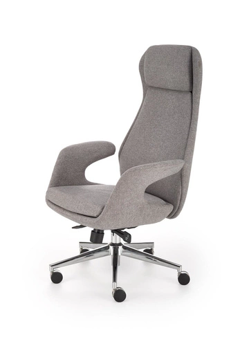 Ergonomická kancelářská židle Lix šedá otočná na kolečkách s područkami do kanceláře