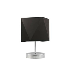 Lampa Pasadena stínidlo hnědé stojan kartáčovaná ocel