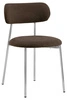 Jídelní čalouněná židle Lyric Actona hnědá chromovaná