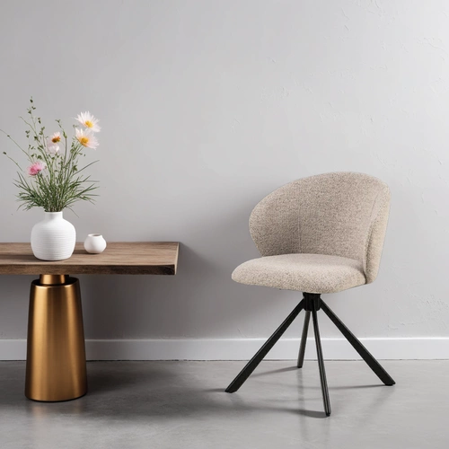 Otočená jídelní židle Pippa Monza Actona béžová čalouněná moderní do kuchyně