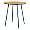 Cleveland teak/černý pomocný stůl