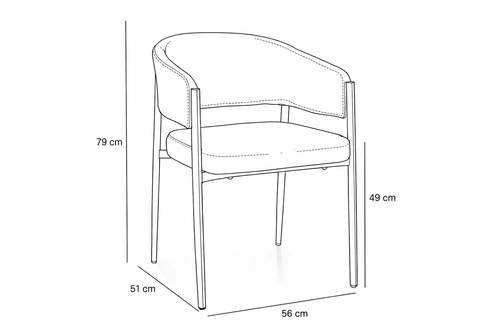 Židle Kapia šedá s podloketníky do jídelny a obývacího pokoje moderní