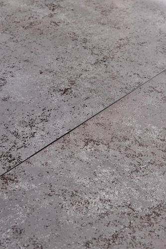 Rozkládací jídelní stůl Martini moderní skleněný šedá deska černé nohy 160–200 cm