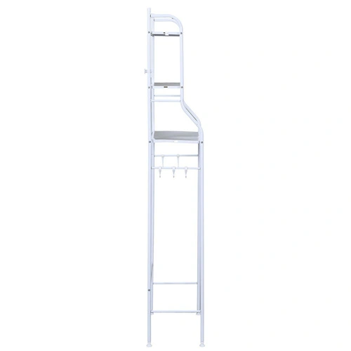 Intesi koupelnový regál nad WC bílý kovový 3 police 150 cm