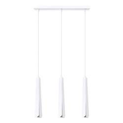 Závěsné svítidlo PRYSM 3L bílé skandinávské tříramenné do obýváku, jídelny nebo nad kuchyňský ostrůvek